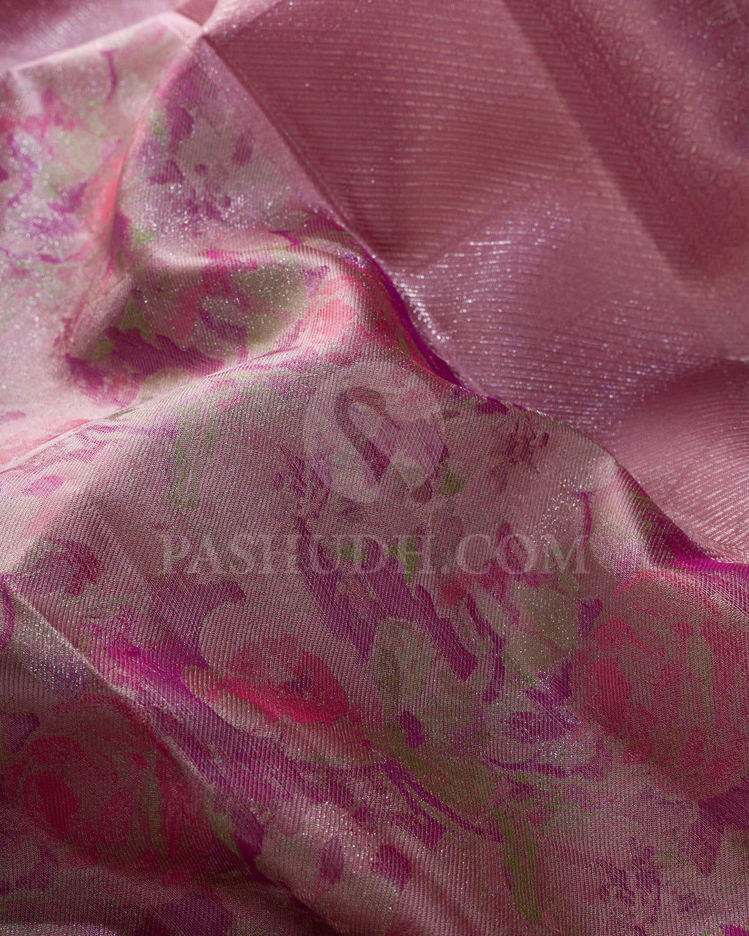 Mild Salmon Pink Kanjivaram Silk Saree-DJ405(A)