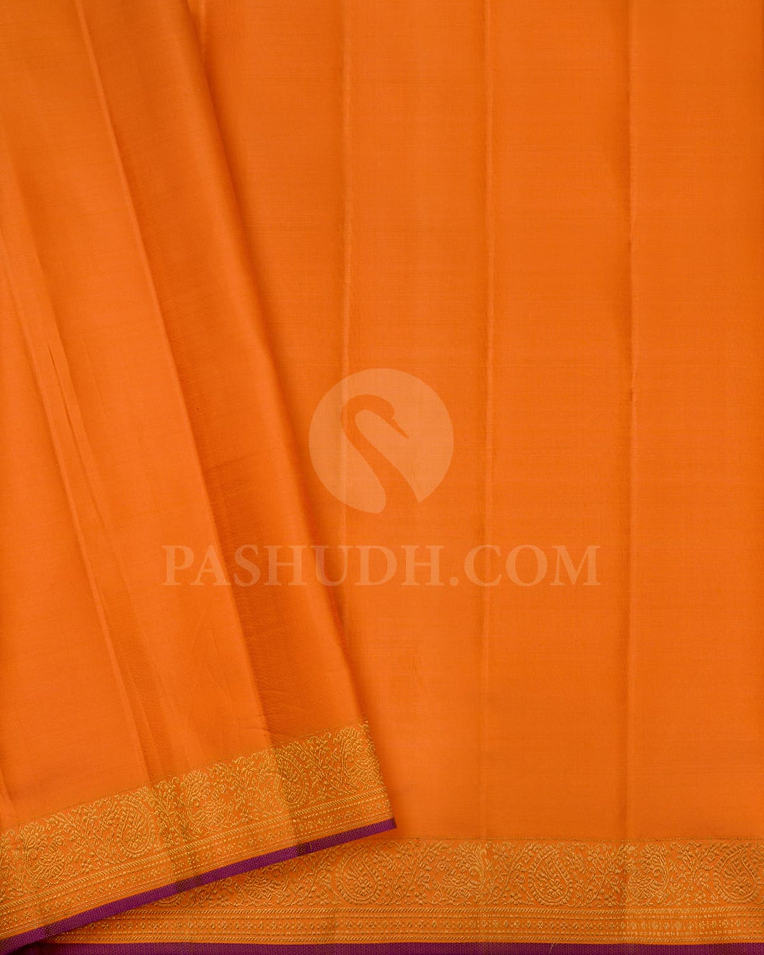 Orange Bridal Kanjivaram Silk Saree-S1588(A)
