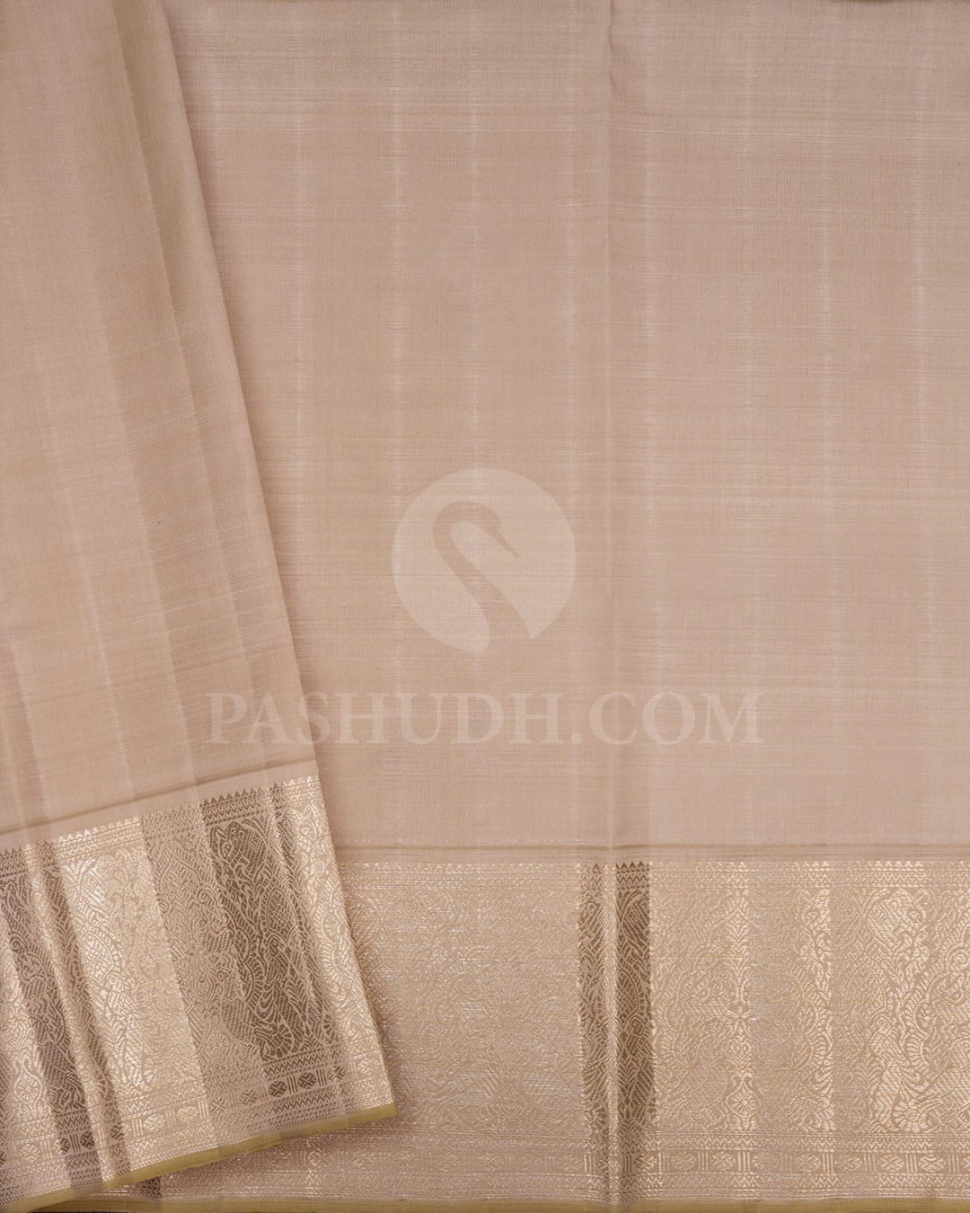 Violet And Half White Kanjivaram Silk Saree-S1203(E)
