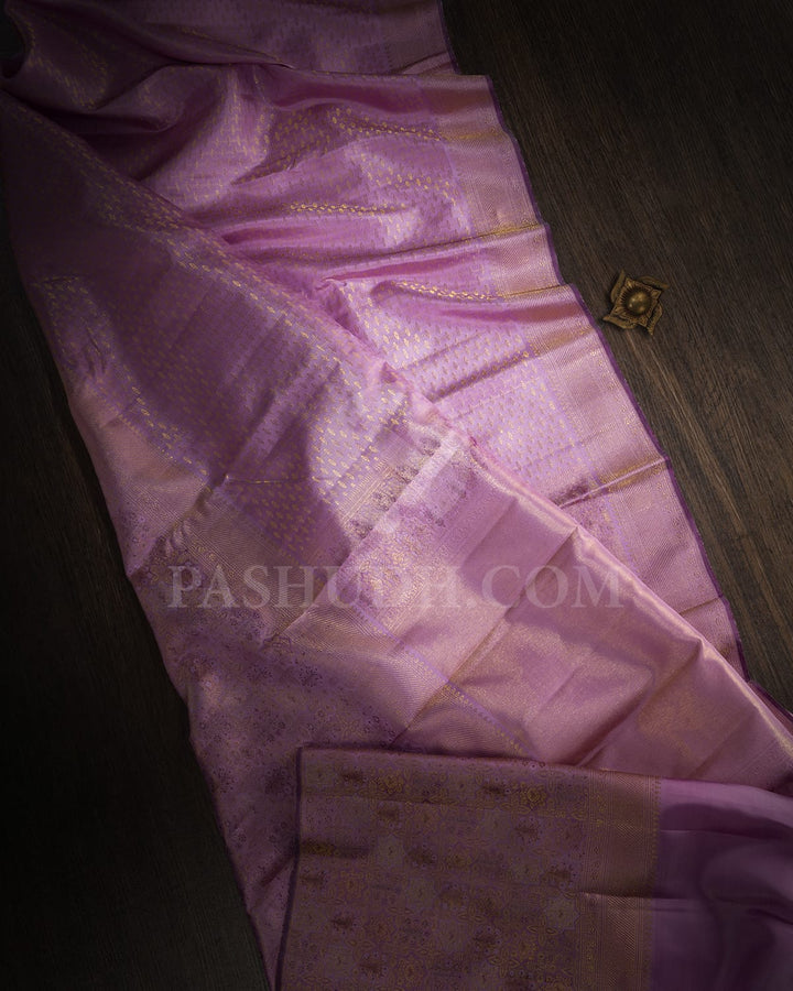 Lavender Kanjivaram Silk Saree-S1191(F)