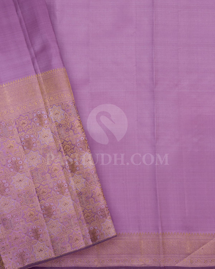 Lavender Kanjivaram Silk Saree-S1191(F)