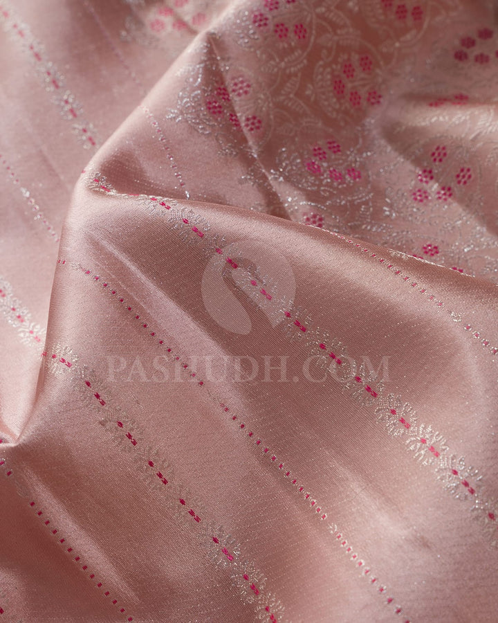 Soft Pink Kanjivaram Silk Saree-DJ392(B)