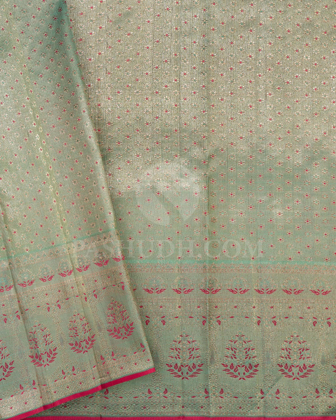 Peacock Blue Kanjivaram Silk Saree-S1037(E)