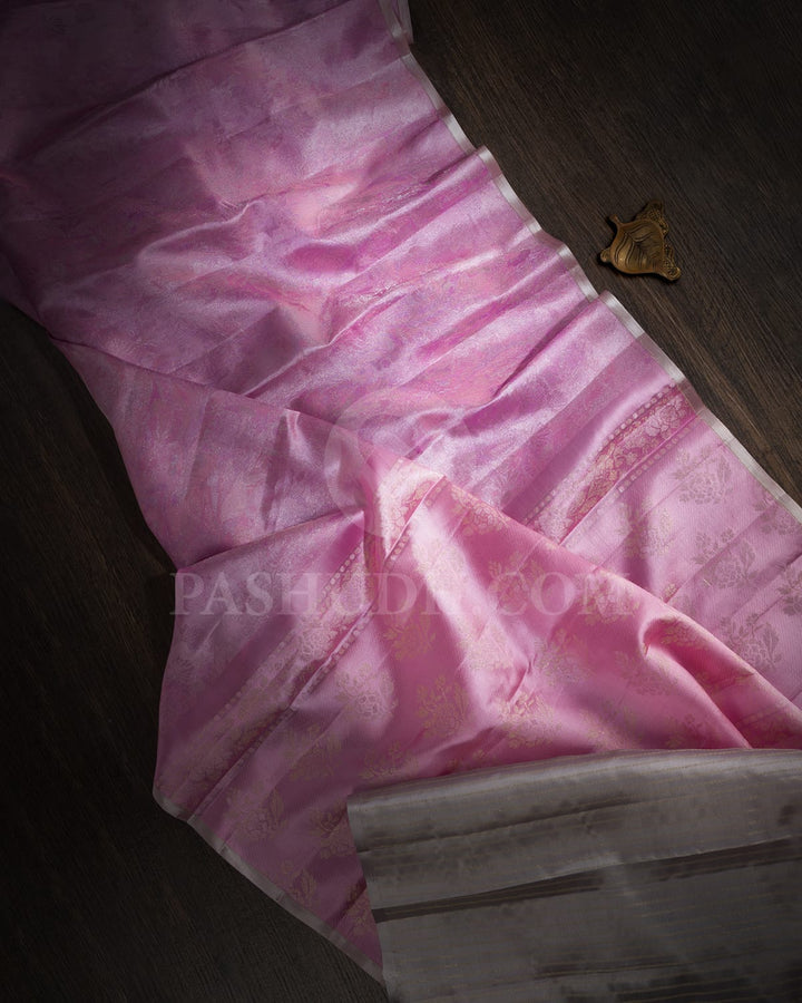 Baby Pink Kanjivaram Silk Saree-DJ397(B)