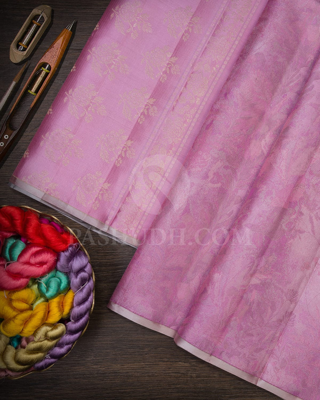 Baby Pink Kanjivaram Silk Saree-DJ397(B)