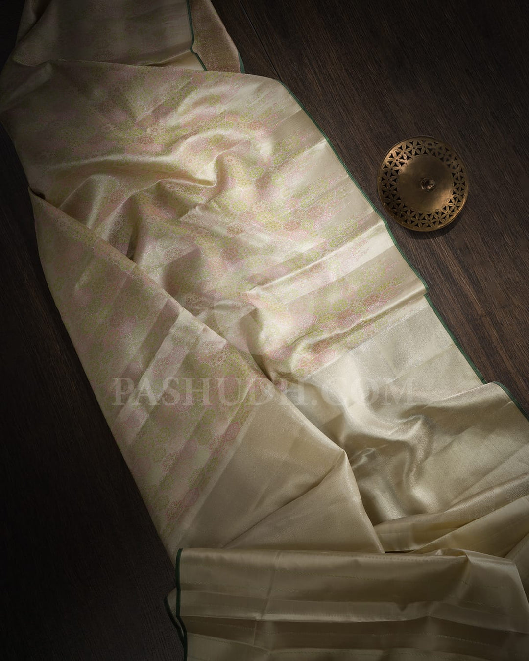 Ivory Kanjivaram Silk Saree-DJ386(B)