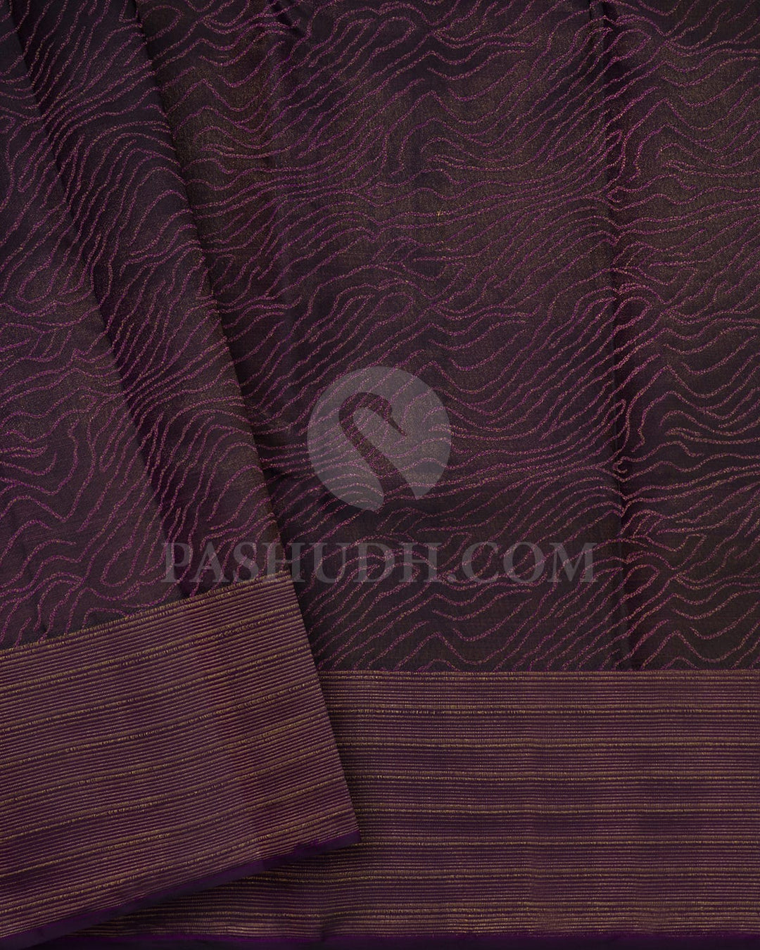 Dark Purple Kanjivaram Silk Saree-D507(J)
