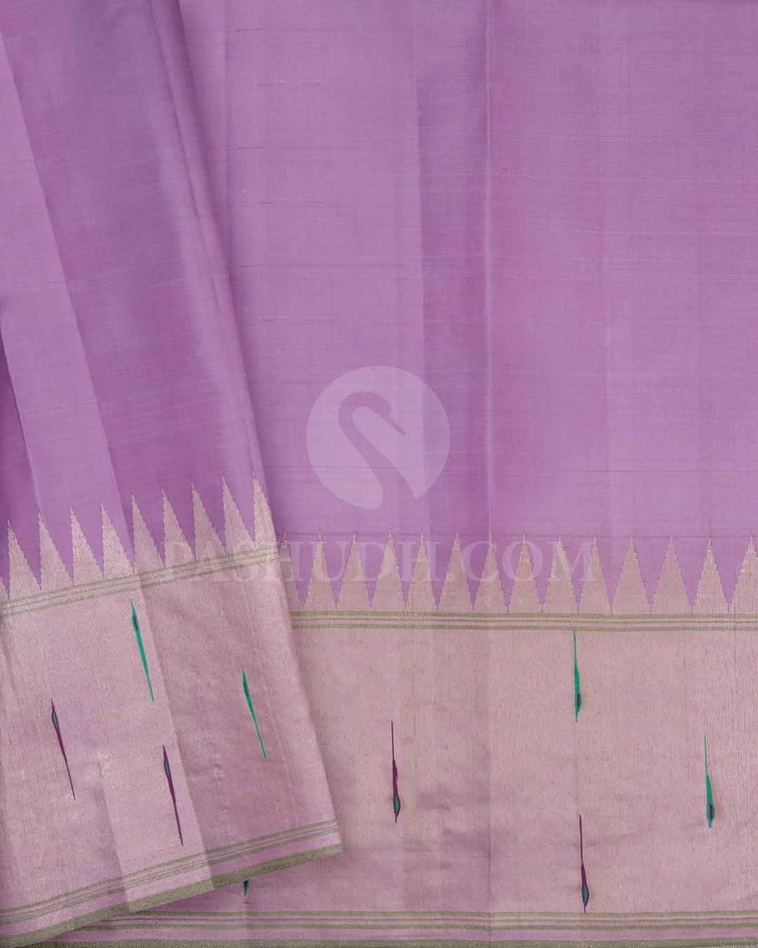 Royal Blue With Baby Pink Kanjivaram Silk Saree-S1407(D)