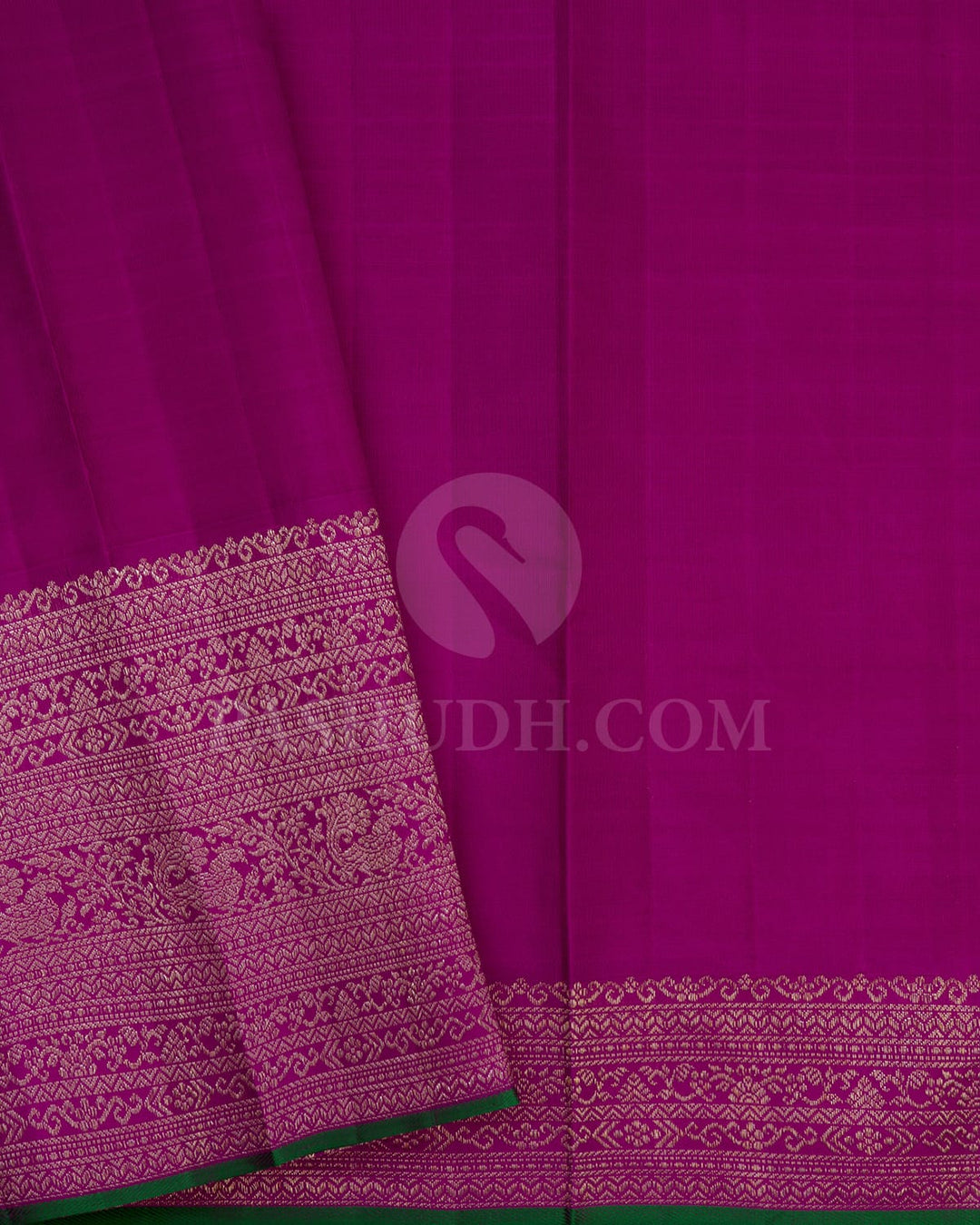 Baby Pink Shimmer With Violet Kanjivaram Silk Saree-S1435(D)