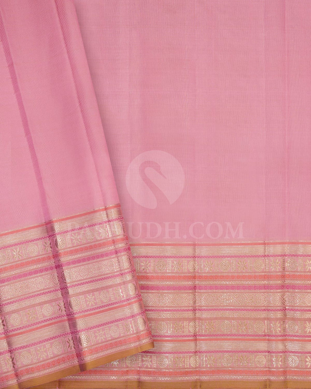 Peachy Pink Kanjivaram Silk Saree-S1062(K)
