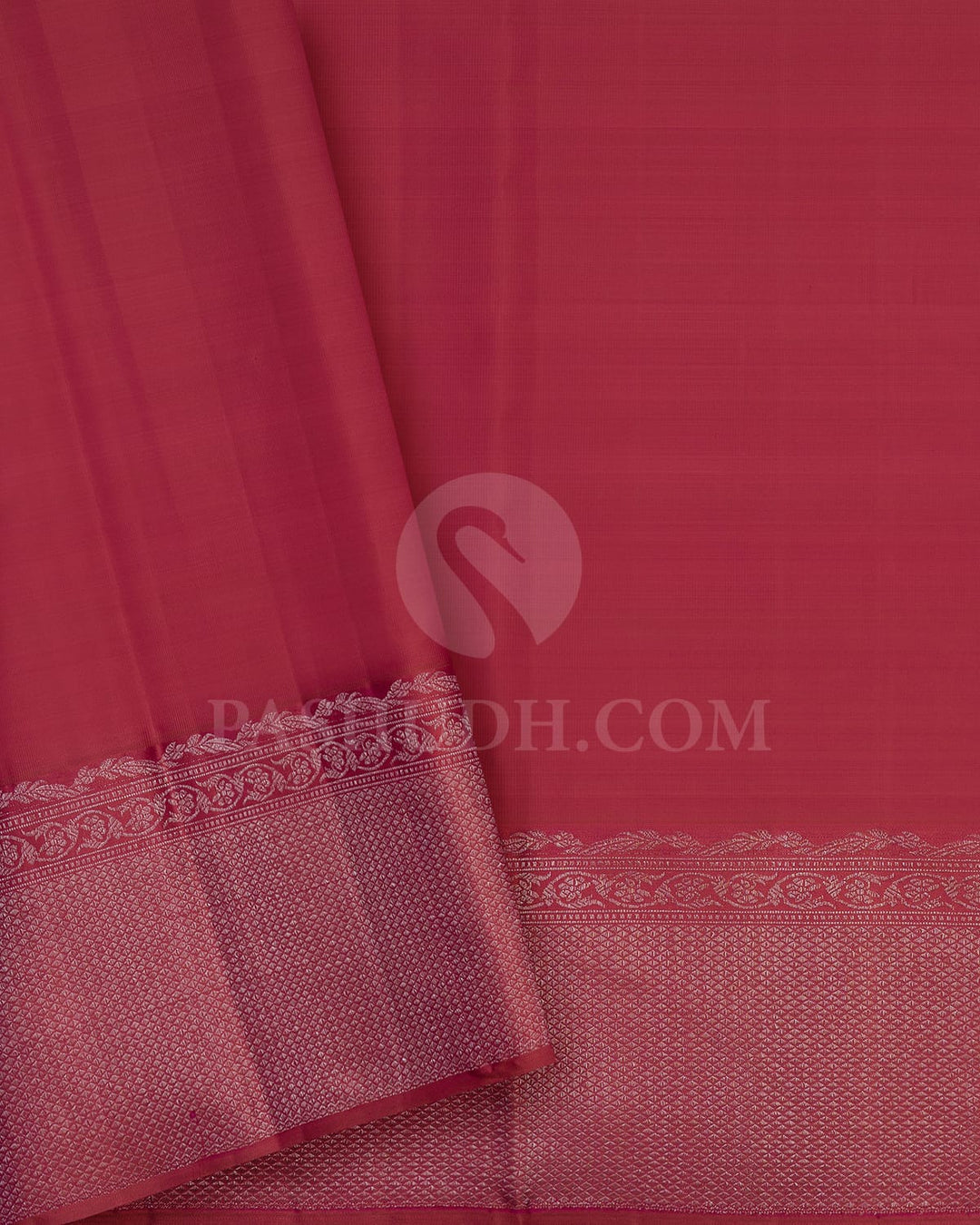 Baby Pink With Rouge Pink Kanjivaram Silk Saree-D621(F)