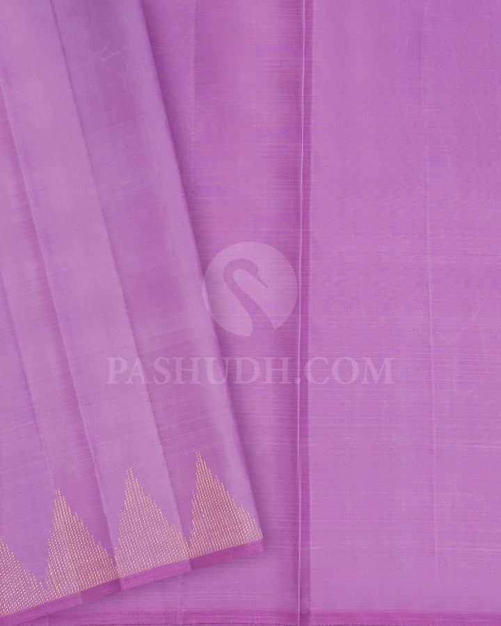 Dark Lavender With Mild Lavender Kanjivaram Silk Saree-S1616(A)