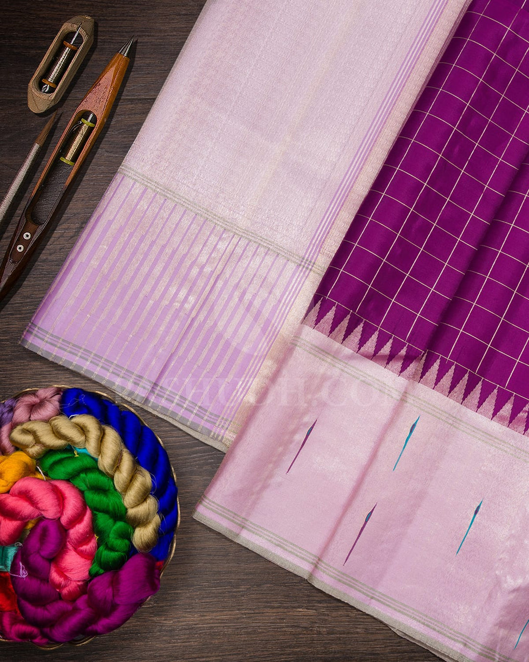 Violet Kanjivaram Silk Saree-S1407(E)