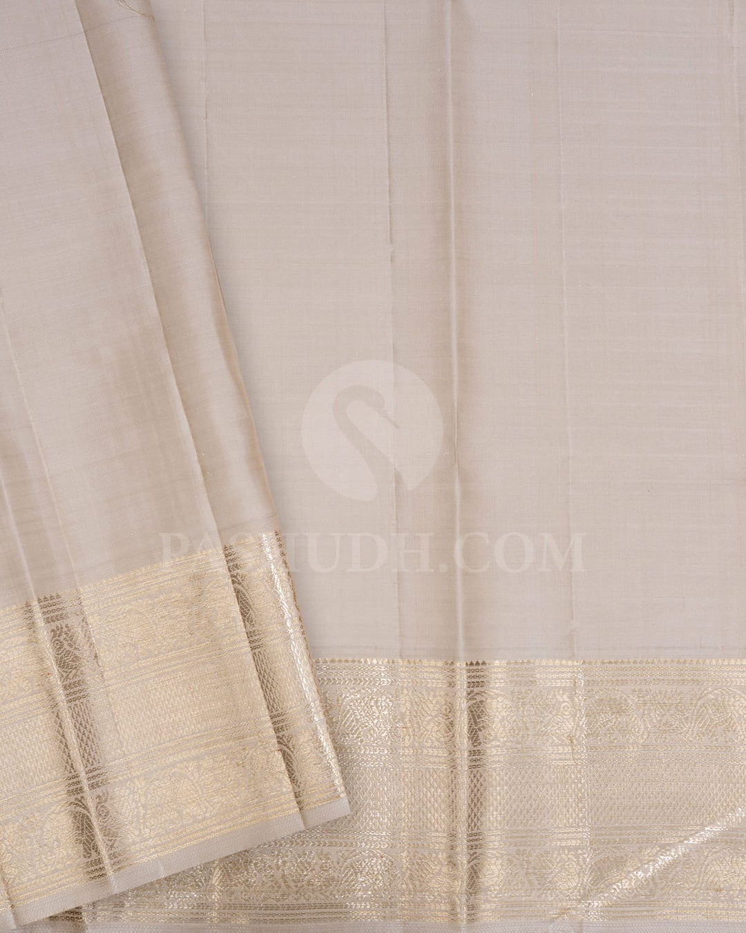 Red,Black And Half White Kanjivaram Silk Saree-S1610(A)