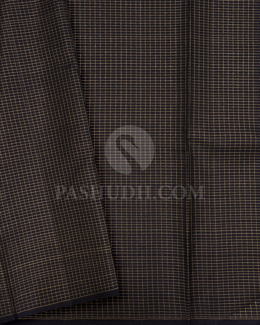 Multi Color With Black Kanjivaram Silk Saree-S1614(A)