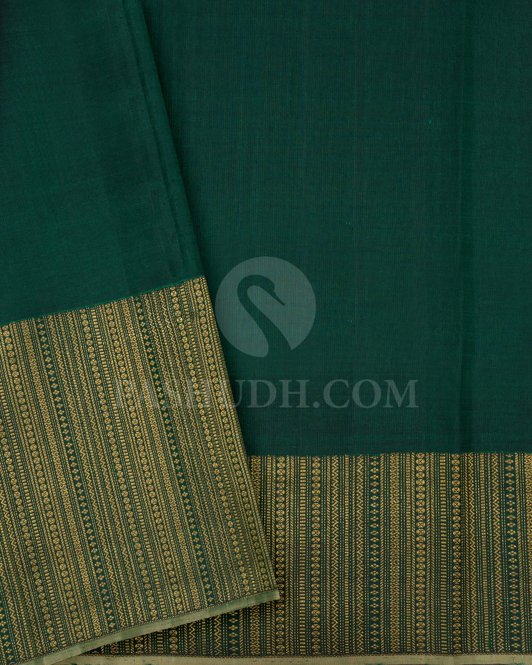 Red With Bottle Green Kanjivaram Silk Saree-S1618(A)