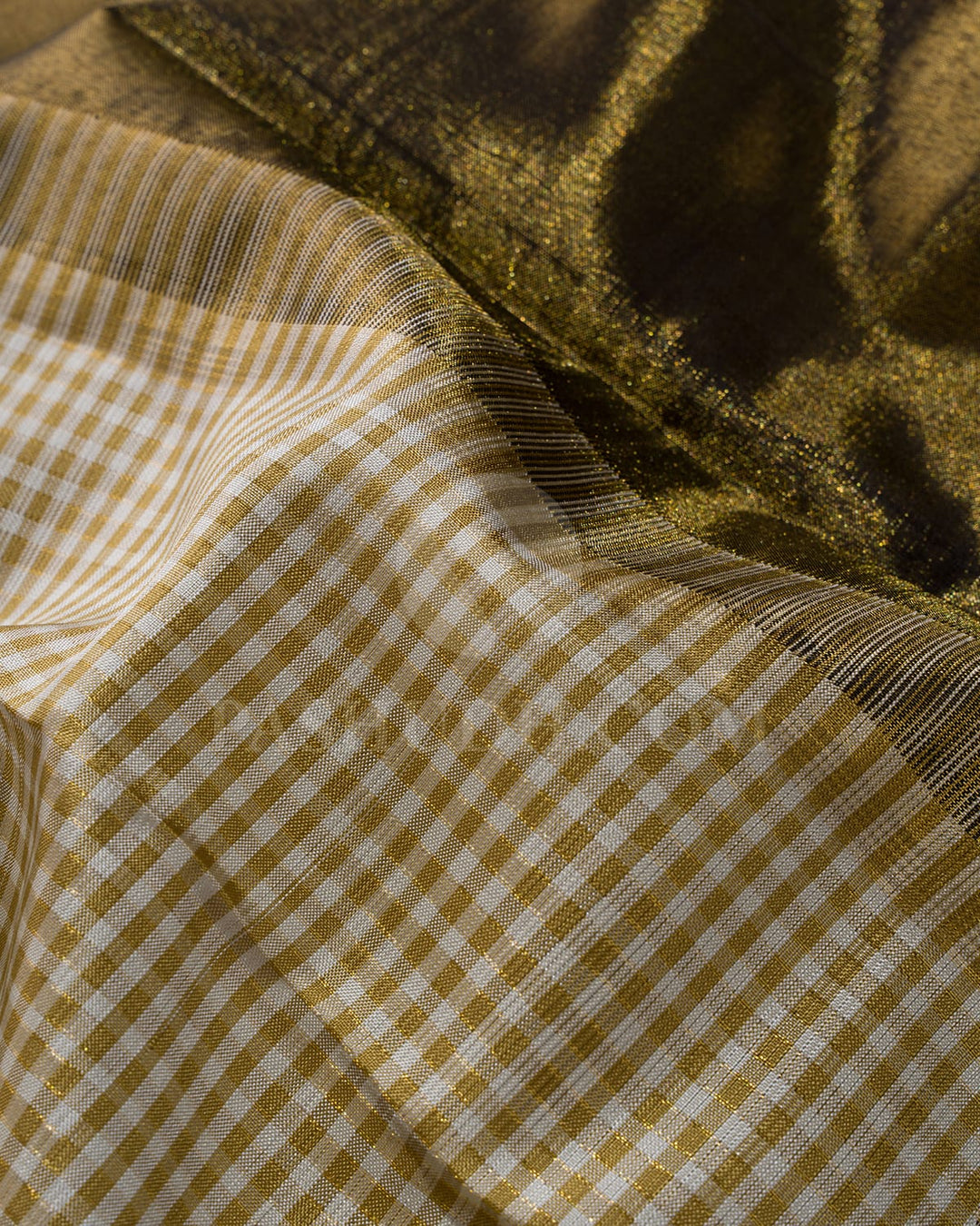 Half White With Black Kanjivaram Silk Saree-S1617(A)