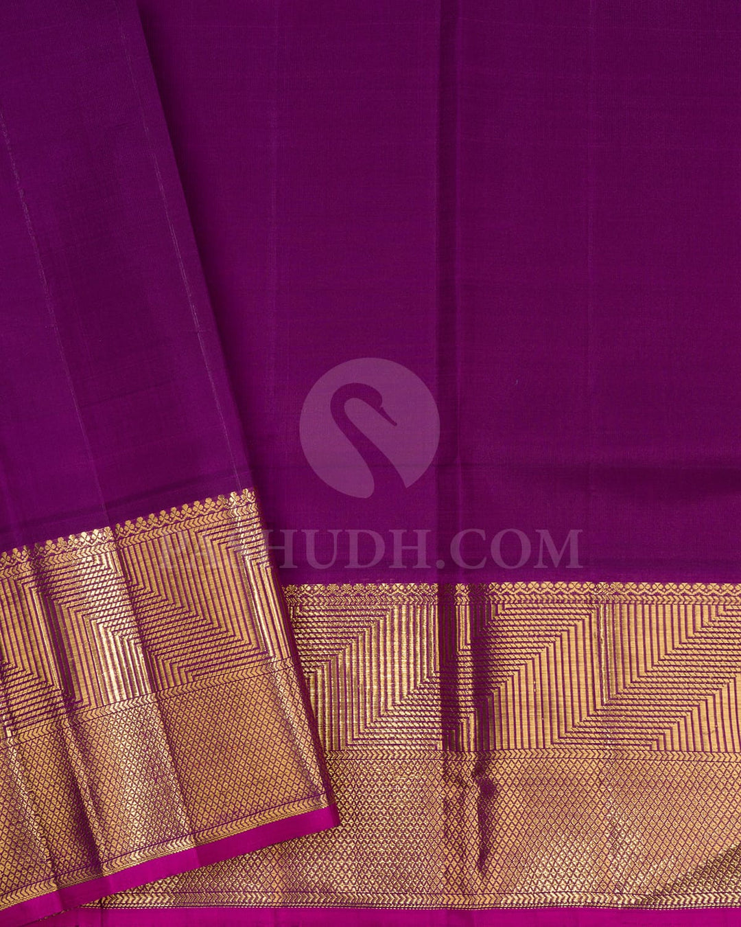 Mango Yellow And Violet Kanjivaram Silk Saree-S1620(A)