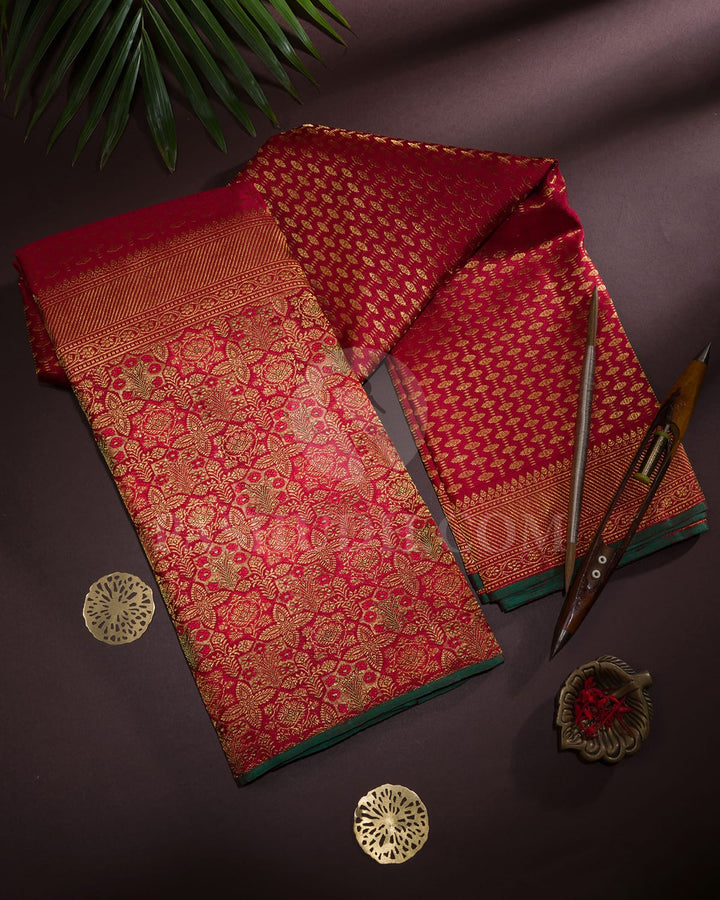 Red Bridal Kanjivaram Silk Saree-S1191(G)