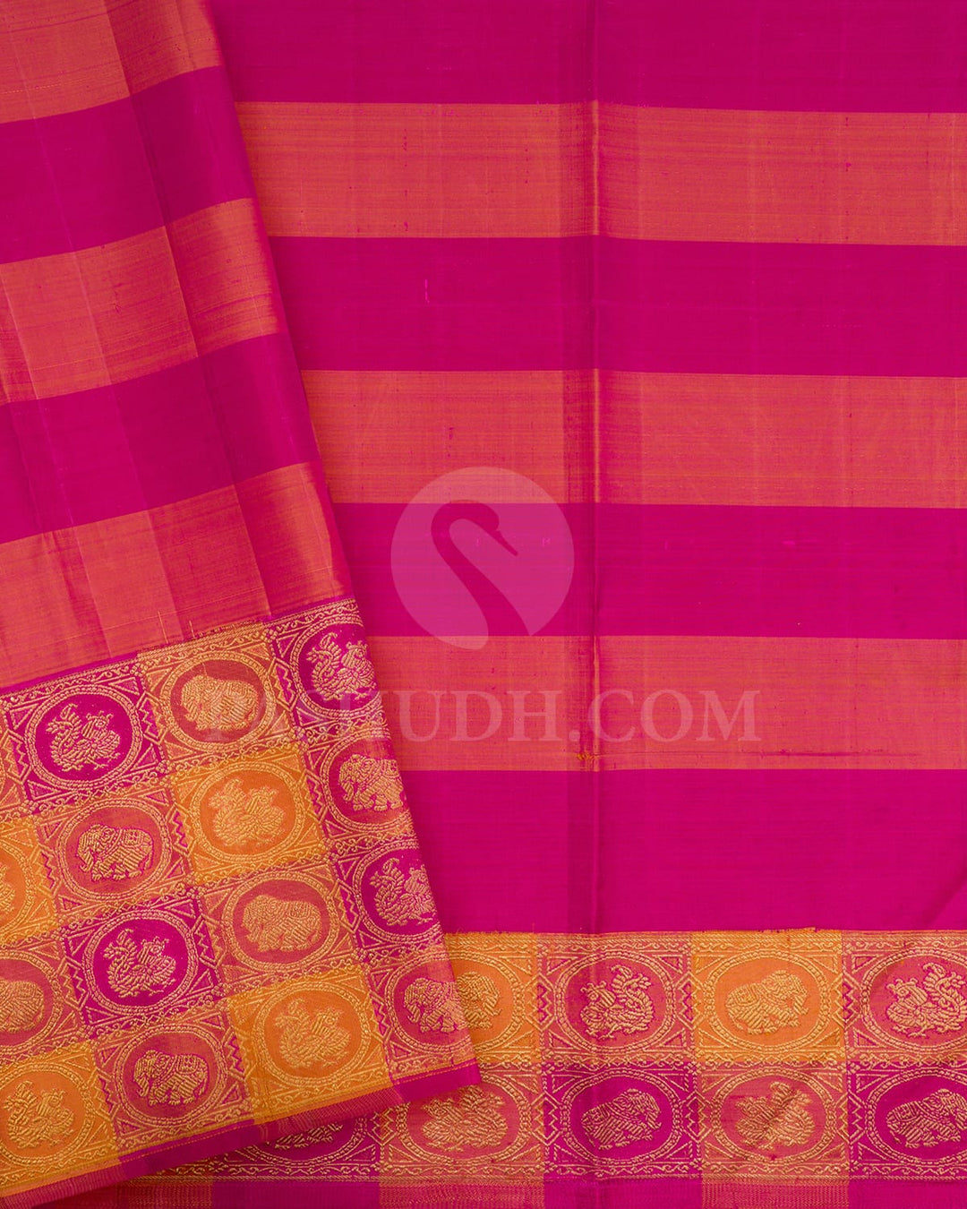 Turquoise Blue Kanjivaram Silk Saree-S1619(A)