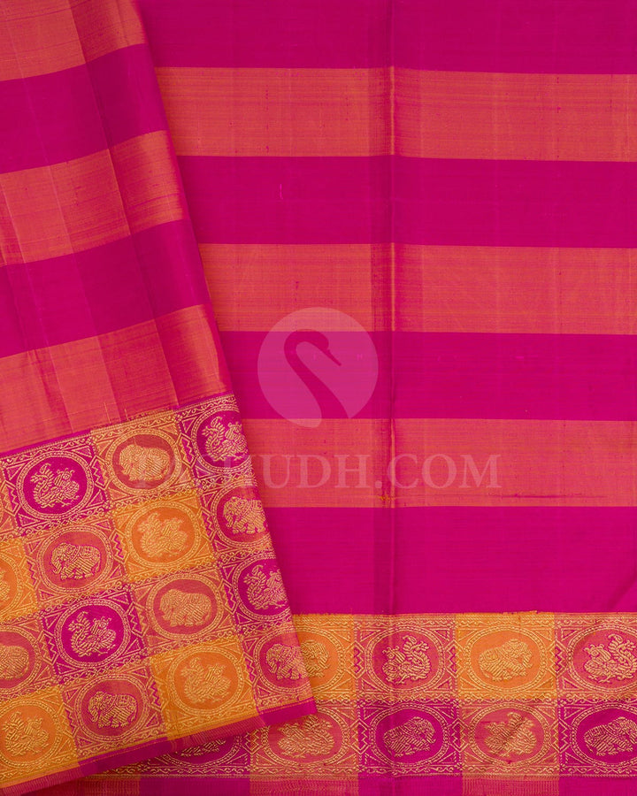 Turquoise Blue Kanjivaram Silk Saree-S1619(A)