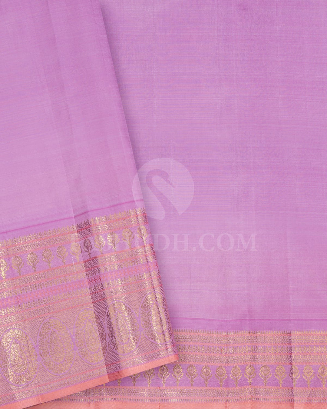 Magenta With Lilac Kanjivaram  Silk Saree-S1432(C)