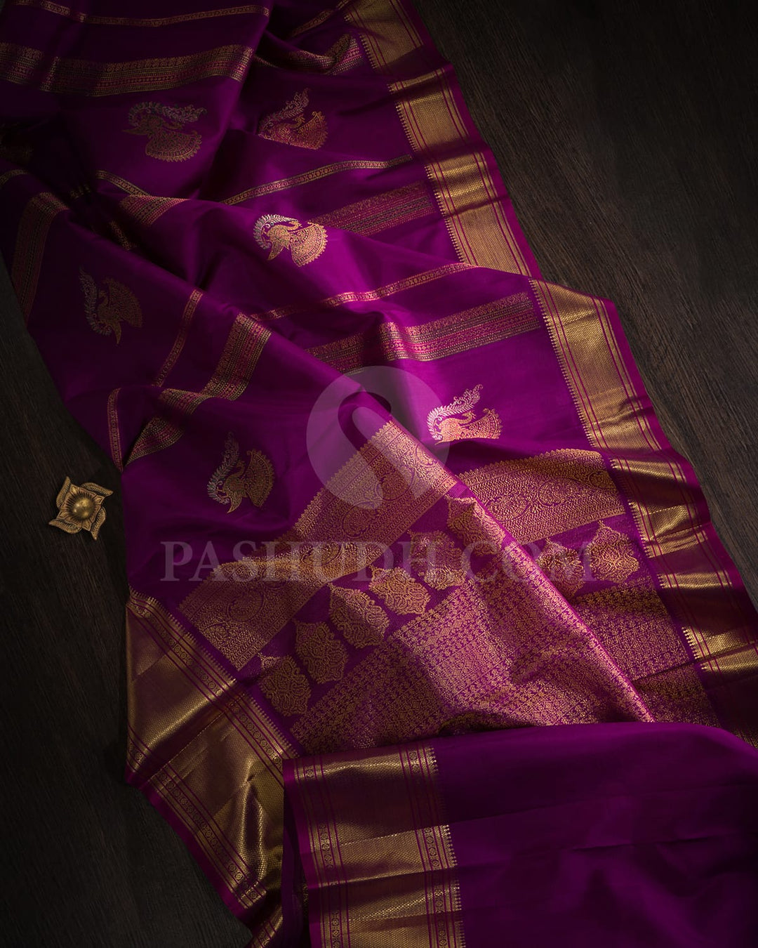 Violet Kanjivaram Silk Saree-S1566(B)