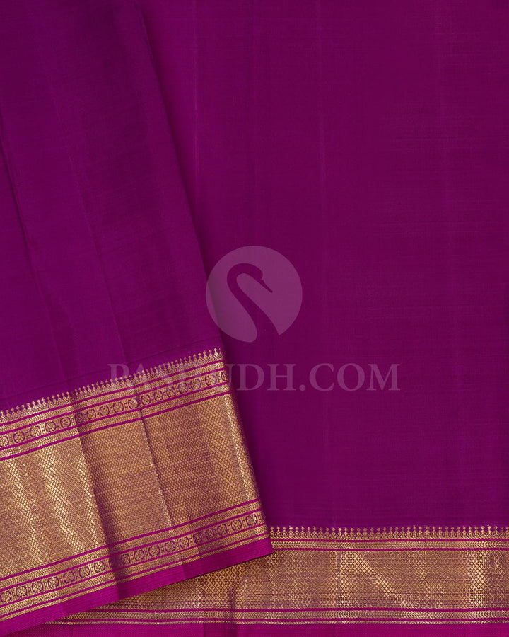 Violet Kanjivaram Silk Saree-S1566(B)