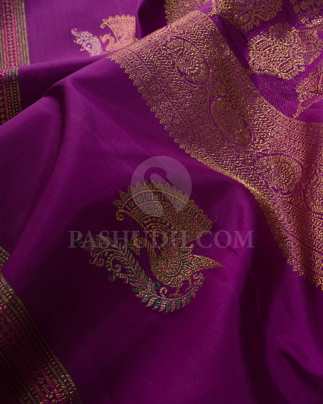 Violet Kanjivaram Silk Saree-S1566(B)