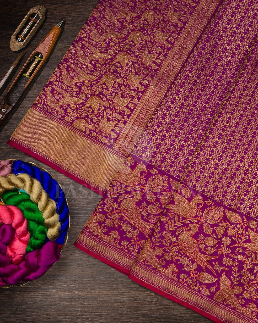 Violet  Kanjivaram Silk Saree-S1405(F)