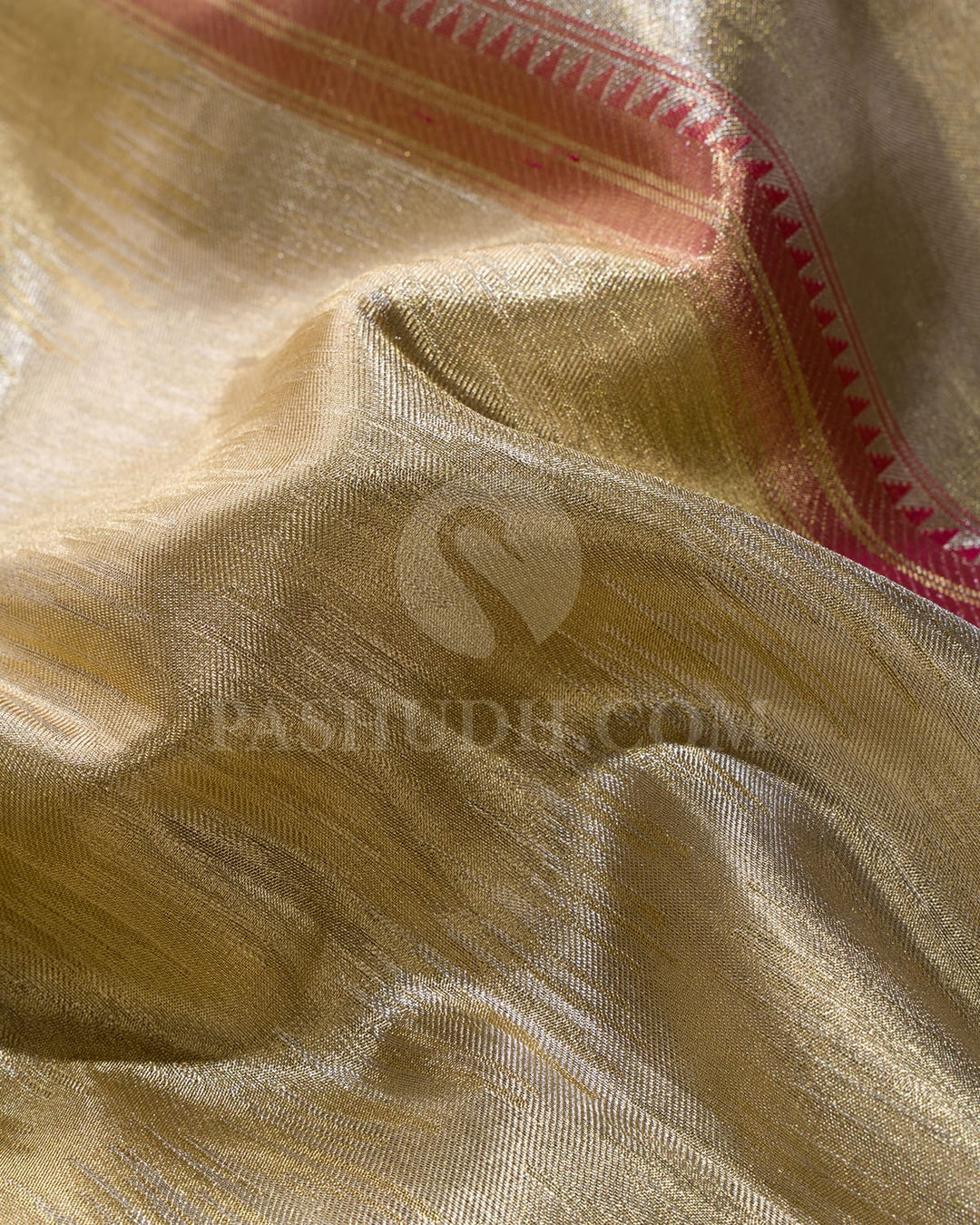 Gold Silver Shimmer Kanjivaram Silk Saree-SS3