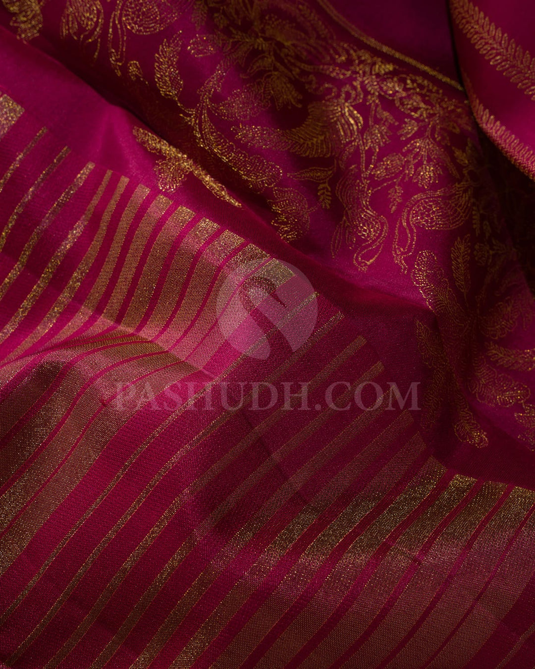 Magenta Kanjivaram Silk Saree-DJ414(A)
