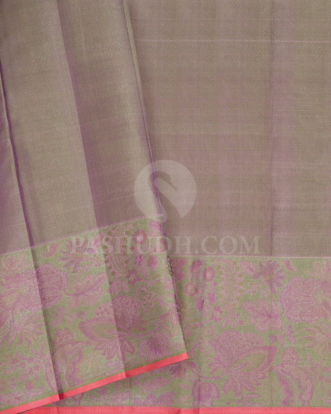 Lavender And Peach Kanjivaram Silk Saree-DJ376(B)