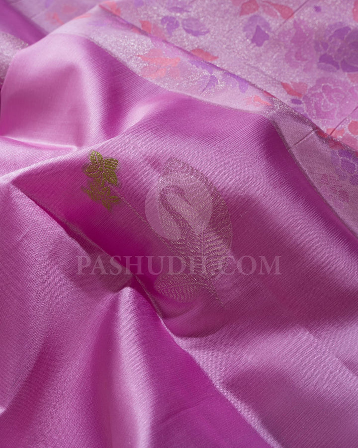 Baby Pink Kanjivaram Silk Saree-DJ415(A)