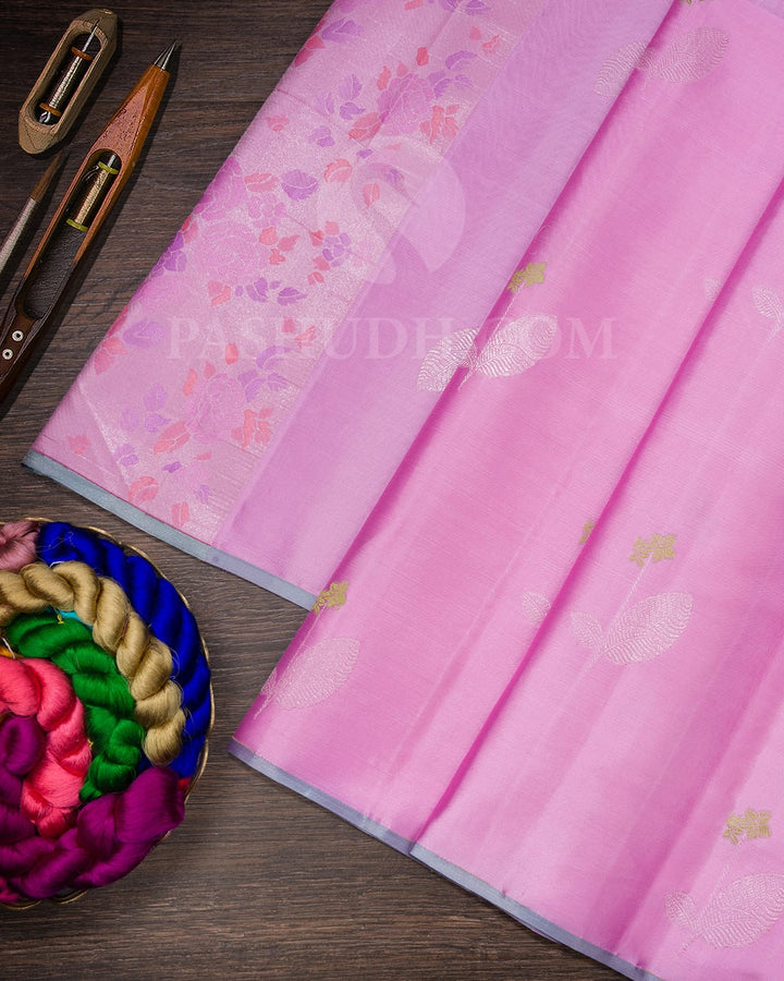 Baby Pink Kanjivaram Silk Saree-DJ415(A)