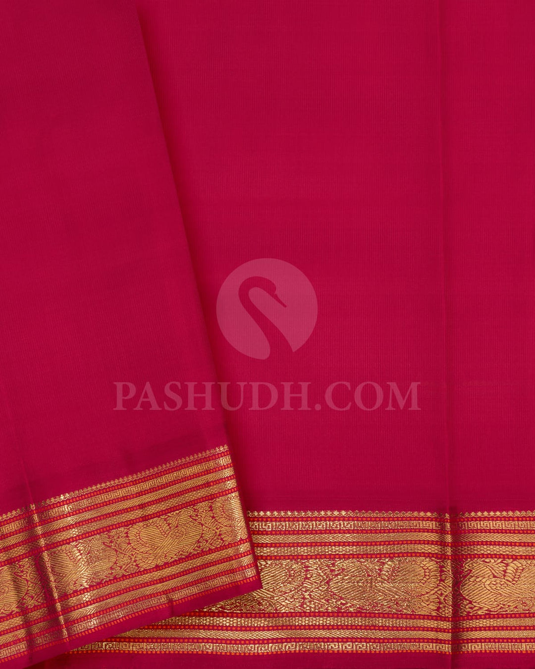 Cream With Maroon Pure Zari Kanjivaram Silk Saree-SP369
