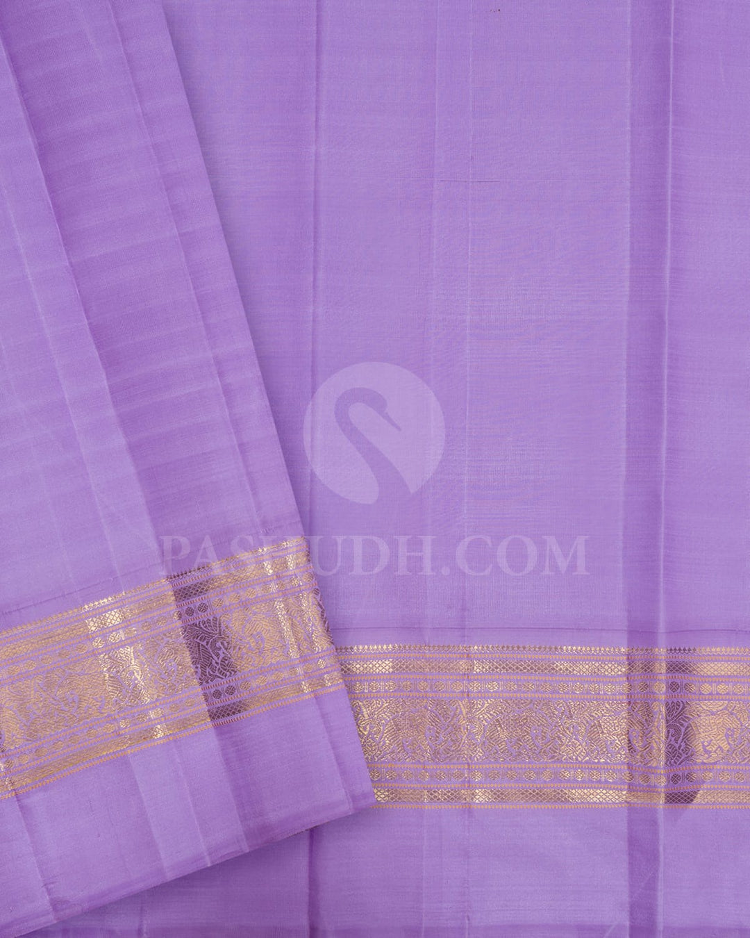 Cream Pure Zari Kanjivaram Silk Saree-SP365