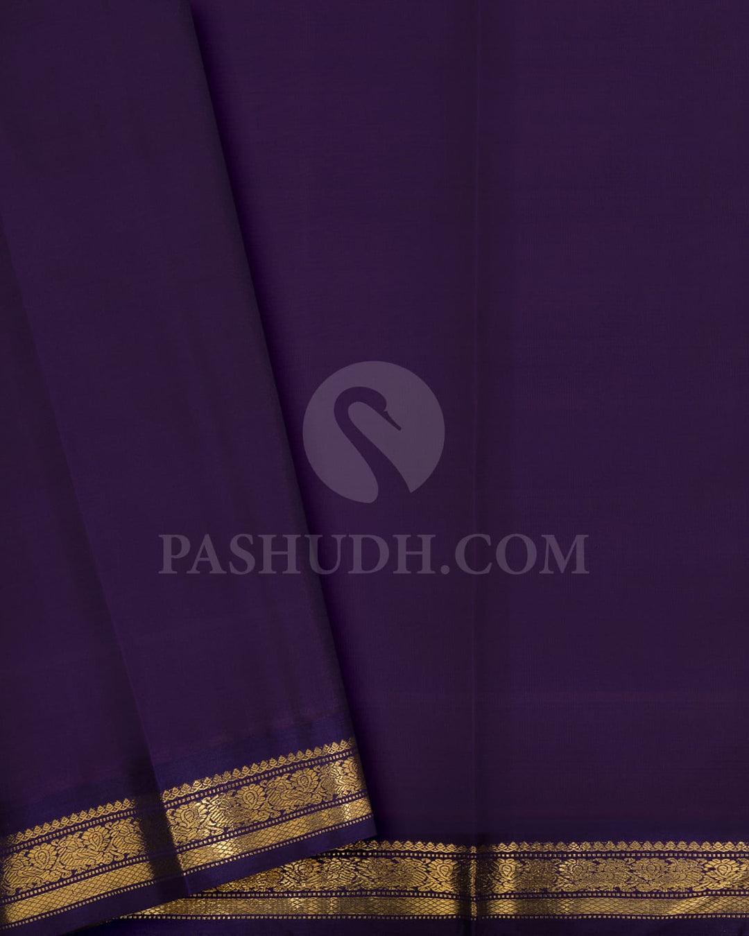 Orange With Dark Blue Kanjivaram Silk Saree-SP361