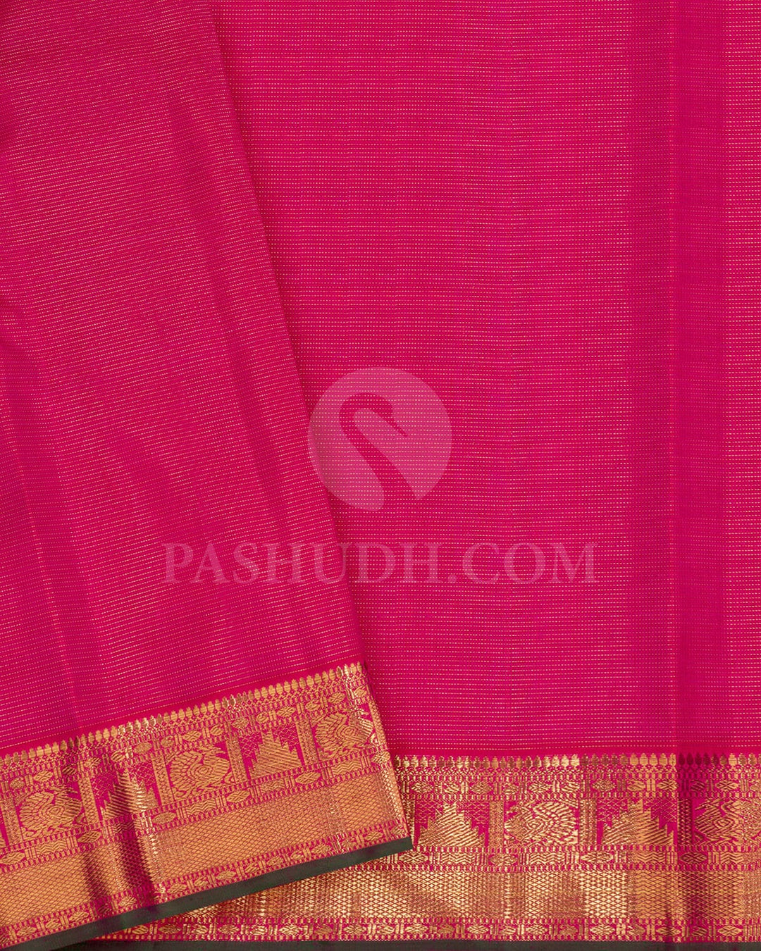 Bright Rani Pink Kanjivaram Silk Saree-SP363