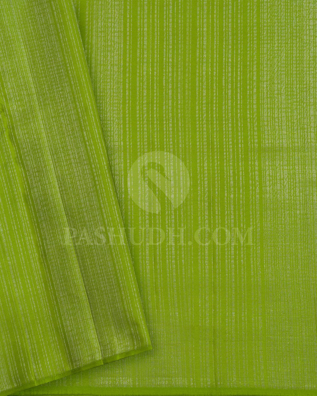 Teal And Pear Green Kanjivaram Silk Saree-DJ415(C)