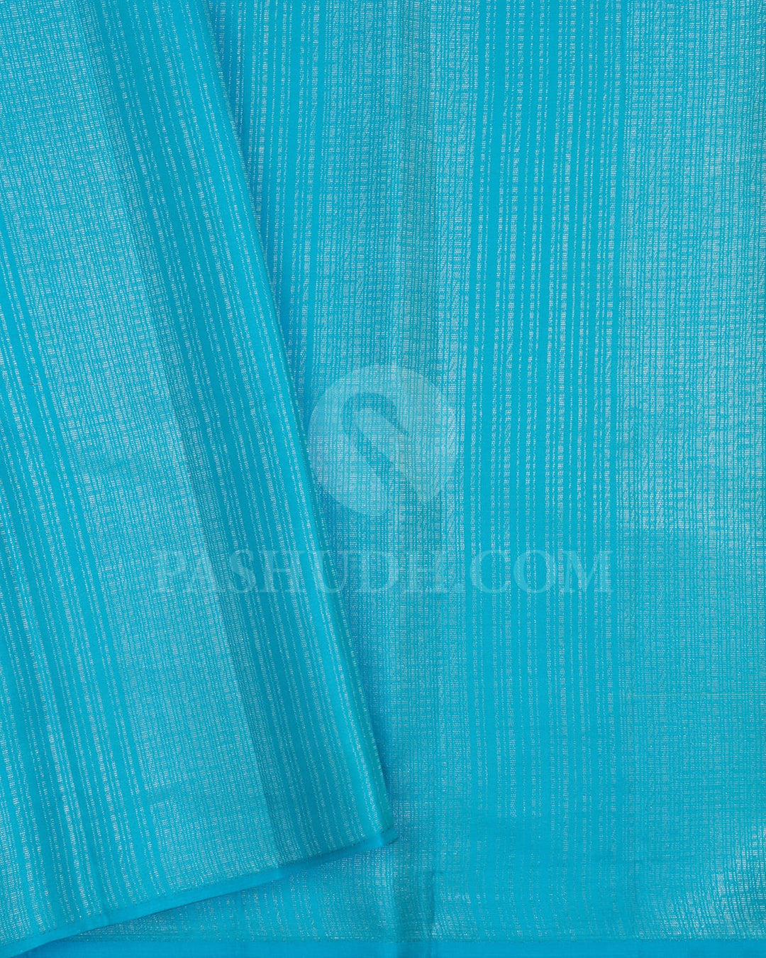 Neon Green And Sky Blue Kanjivaram Silk Saree-DJ415(B)