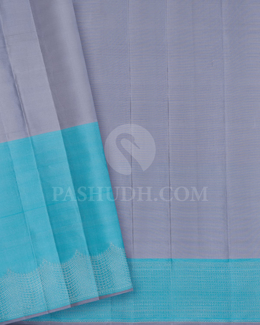 Sky Blue Kanjivaram Silk Saree-DJ423(A)