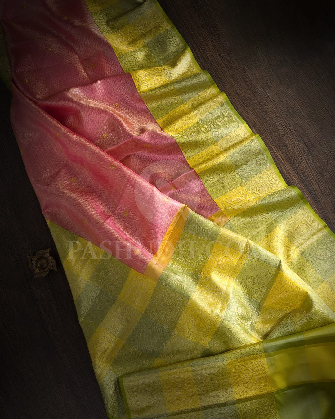 Baby Pink Kanjivaram Silk Saree-S1633(A)