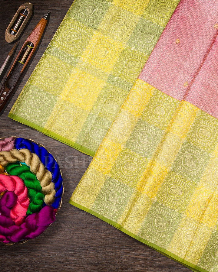 Baby Pink Kanjivaram Silk Saree-S1633(A)