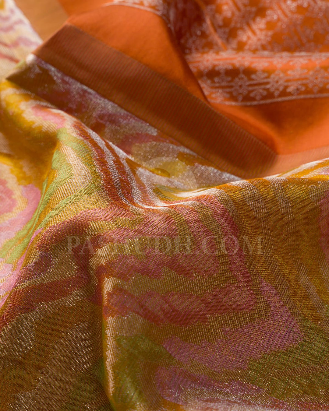 Orange Kanjivaram Silk Saree-DJ410(B)