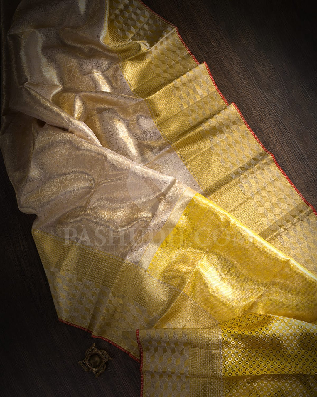 Grey Bridal Kanjivaram Silk Saree-SP377
