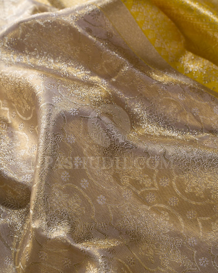 Grey Bridal Kanjivaram Silk Saree-SP377