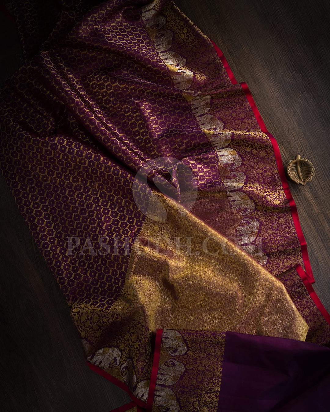 Purple Kanjivaram Silk Saree-S1634(A)