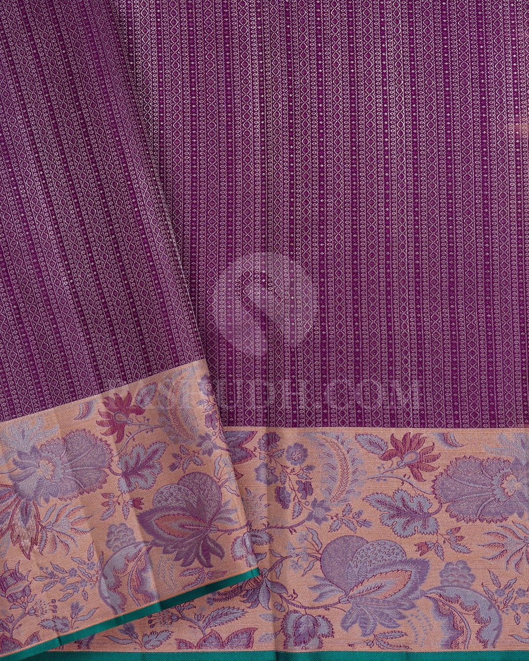 Silver Grey Kanjivaram Silk Saree-DJ416(B)