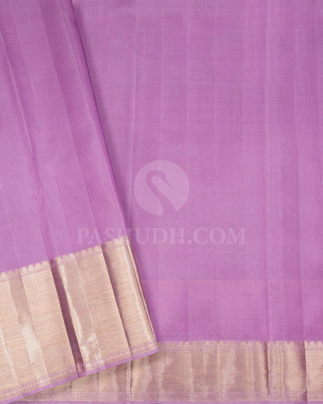 Lavender Organza Shimmer Kanjivaram Silk Saree-S1096(E)